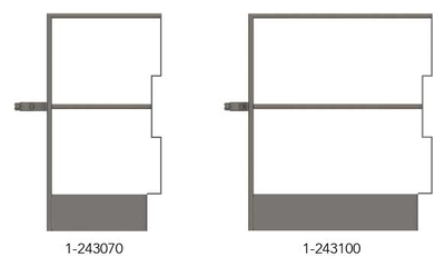 End railing made of steel with end toe board Tobler Scaffolding & Formwork Private Limited