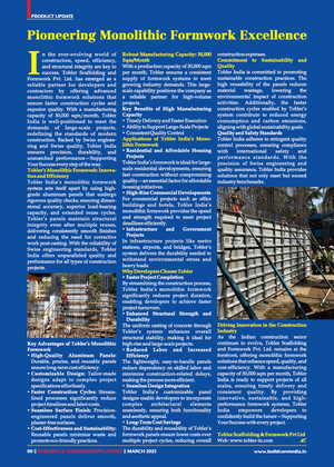 Pioneering Monolithic Formwork Excellence Tobler Scaffolding & Formwork Private Limited